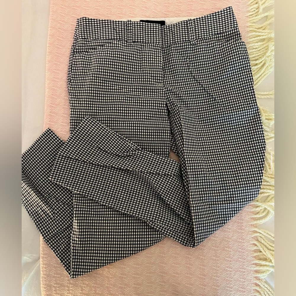 White and Navy Business Pants